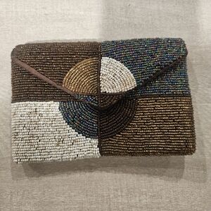 Beaded Clutch Bag - Multicolor